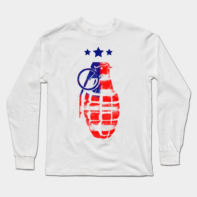 Grenade Long Sleeve T-Shirt by Aim For The Face